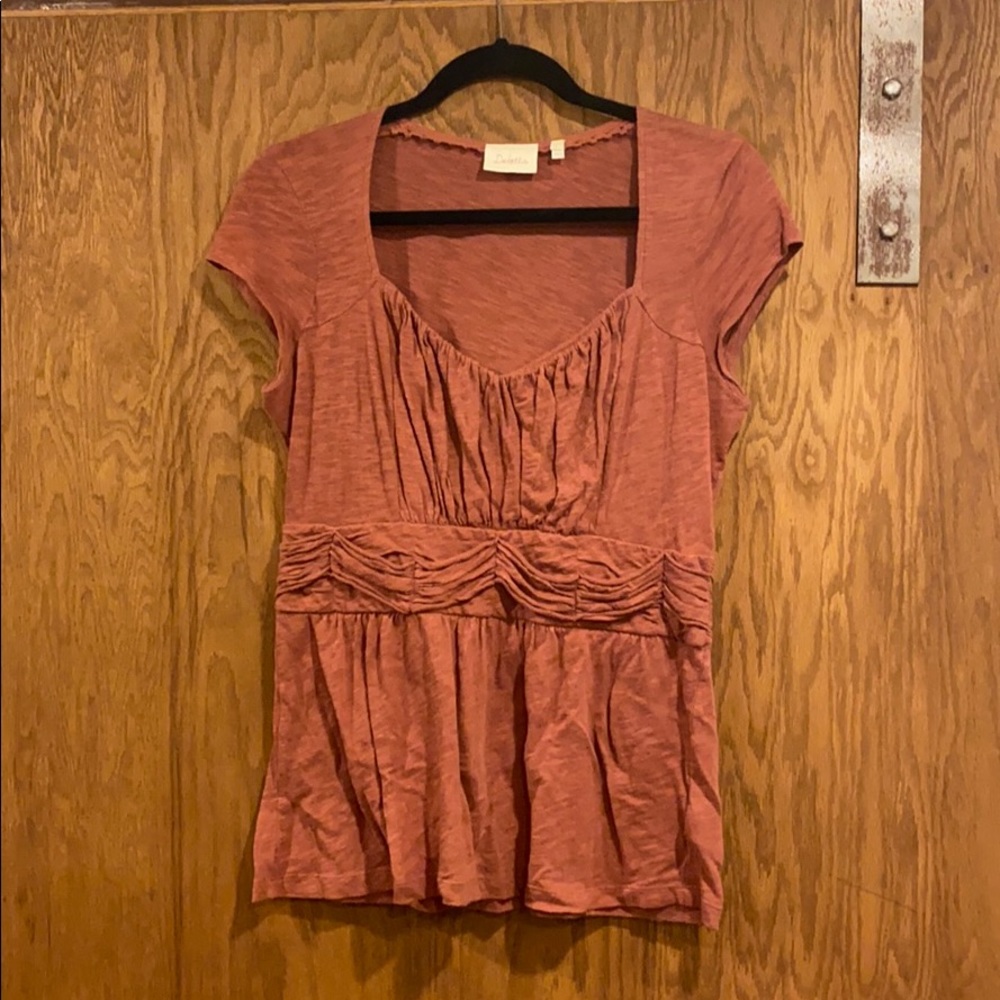 Rust Deletta cotton top